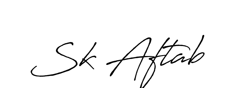 It looks lik you need a new signature style for name Sk Aftab. Design unique handwritten (Antro_Vectra_Bolder) signature with our free signature maker in just a few clicks. Sk Aftab signature style 7 images and pictures png