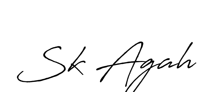 It looks lik you need a new signature style for name Sk Agah. Design unique handwritten (Antro_Vectra_Bolder) signature with our free signature maker in just a few clicks. Sk Agah signature style 7 images and pictures png