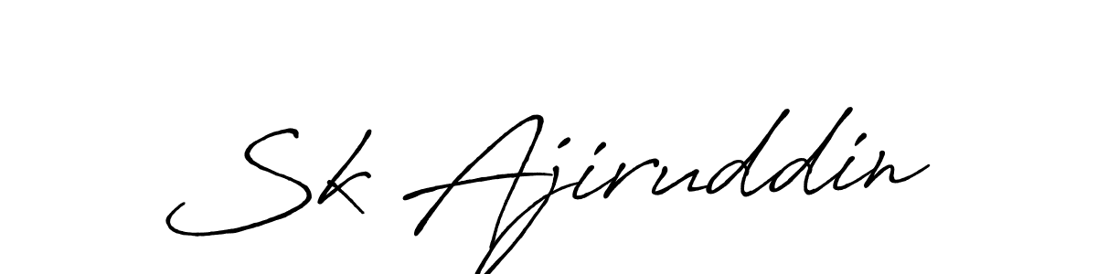 The best way (Antro_Vectra_Bolder) to make a short signature is to pick only two or three words in your name. The name Sk Ajiruddin include a total of six letters. For converting this name. Sk Ajiruddin signature style 7 images and pictures png