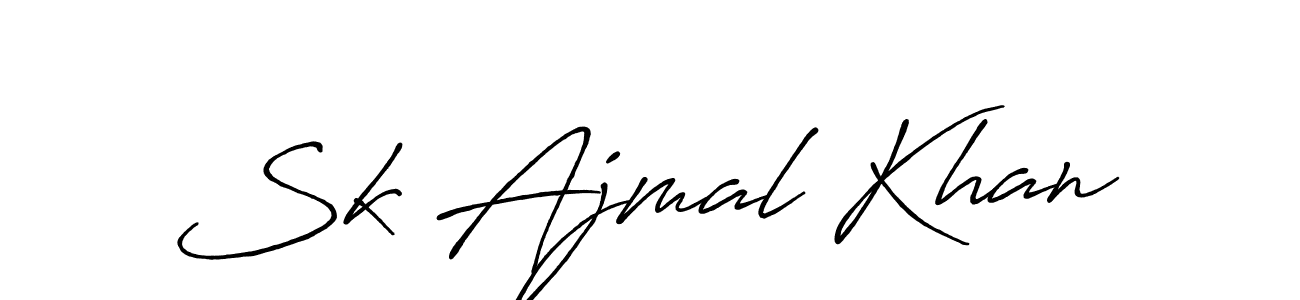 Design your own signature with our free online signature maker. With this signature software, you can create a handwritten (Antro_Vectra_Bolder) signature for name Sk Ajmal Khan. Sk Ajmal Khan signature style 7 images and pictures png