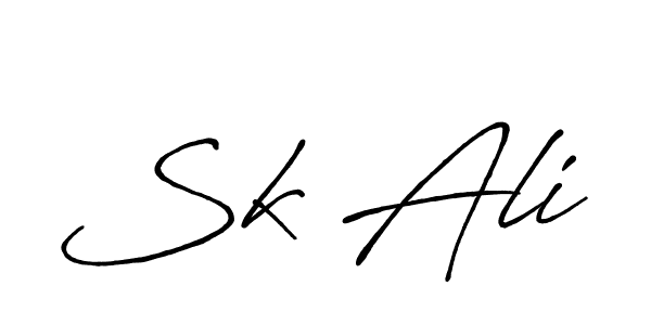 Design your own signature with our free online signature maker. With this signature software, you can create a handwritten (Antro_Vectra_Bolder) signature for name Sk Ali. Sk Ali signature style 7 images and pictures png