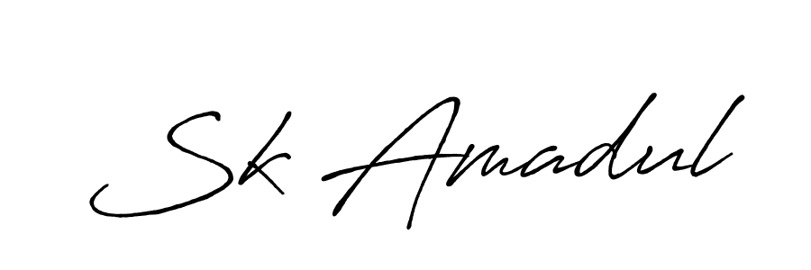 Create a beautiful signature design for name Sk Amadul. With this signature (Antro_Vectra_Bolder) fonts, you can make a handwritten signature for free. Sk Amadul signature style 7 images and pictures png