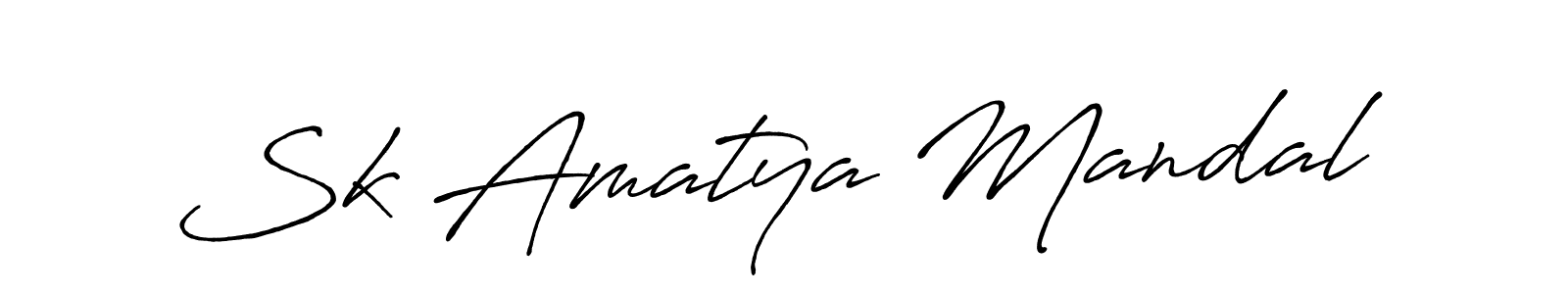 How to Draw Sk Amatya Mandal signature style? Antro_Vectra_Bolder is a latest design signature styles for name Sk Amatya Mandal. Sk Amatya Mandal signature style 7 images and pictures png