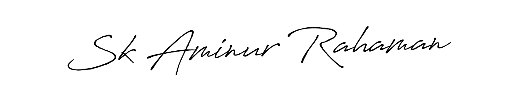 Make a beautiful signature design for name Sk Aminur Rahaman. With this signature (Antro_Vectra_Bolder) style, you can create a handwritten signature for free. Sk Aminur Rahaman signature style 7 images and pictures png