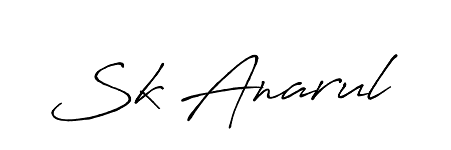 The best way (Antro_Vectra_Bolder) to make a short signature is to pick only two or three words in your name. The name Sk Anarul include a total of six letters. For converting this name. Sk Anarul signature style 7 images and pictures png