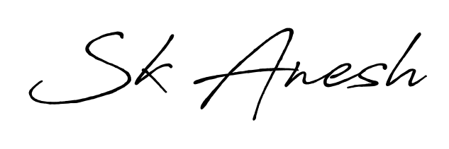 Download transparent PNG signature for name Sk Anesh styled with Antro_Vectra_Bolder font. Ready to paste directly into PDF and Word agreements. Sk Anesh signature style 7 images and pictures png