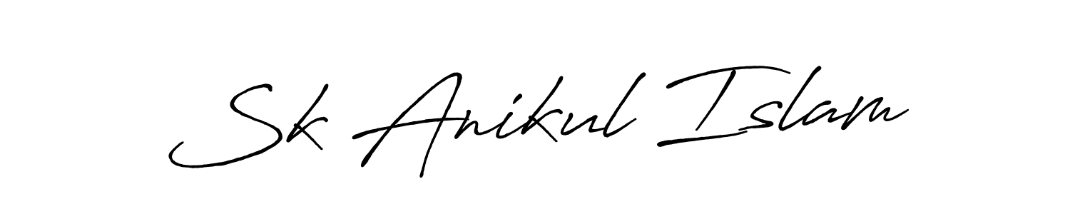 Make a beautiful signature design for name Sk Anikul Islam. With this signature (Antro_Vectra_Bolder) style, you can create a handwritten signature for free. Sk Anikul Islam signature style 7 images and pictures png