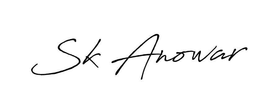 Use a signature maker to create a handwritten signature online. With this signature software, you can design (Antro_Vectra_Bolder) your own signature for name Sk Anowar. Sk Anowar signature style 7 images and pictures png