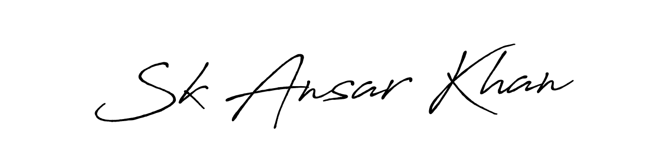 Use a signature maker to create a handwritten signature online. With this signature software, you can design (Antro_Vectra_Bolder) your own signature for name Sk Ansar Khan. Sk Ansar Khan signature style 7 images and pictures png