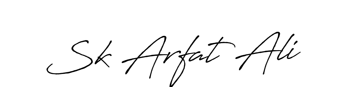 Design your own signature with our free online signature maker. With this signature software, you can create a handwritten (Antro_Vectra_Bolder) signature for name Sk Arfat Ali. Sk Arfat Ali signature style 7 images and pictures png