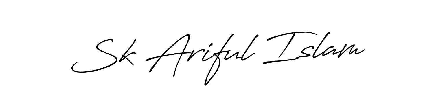 This is the best signature style for the Sk Ariful Islam name. Also you like these signature font (Antro_Vectra_Bolder). Mix name signature. Sk Ariful Islam signature style 7 images and pictures png