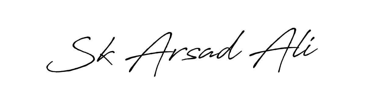 Also we have Sk Arsad Ali name is the best signature style. Create professional handwritten signature collection using Antro_Vectra_Bolder autograph style. Sk Arsad Ali signature style 7 images and pictures png