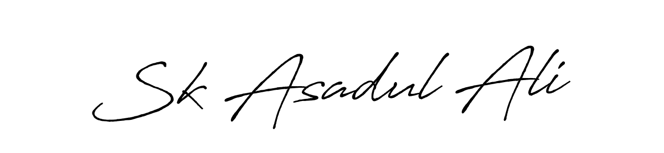 Design your own signature with our free online signature maker. With this signature software, you can create a handwritten (Antro_Vectra_Bolder) signature for name Sk Asadul Ali. Sk Asadul Ali signature style 7 images and pictures png