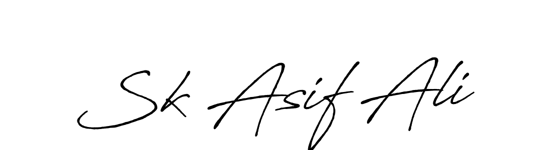 Antro_Vectra_Bolder is a professional signature style that is perfect for those who want to add a touch of class to their signature. It is also a great choice for those who want to make their signature more unique. Get Sk Asif Ali name to fancy signature for free. Sk Asif Ali signature style 7 images and pictures png