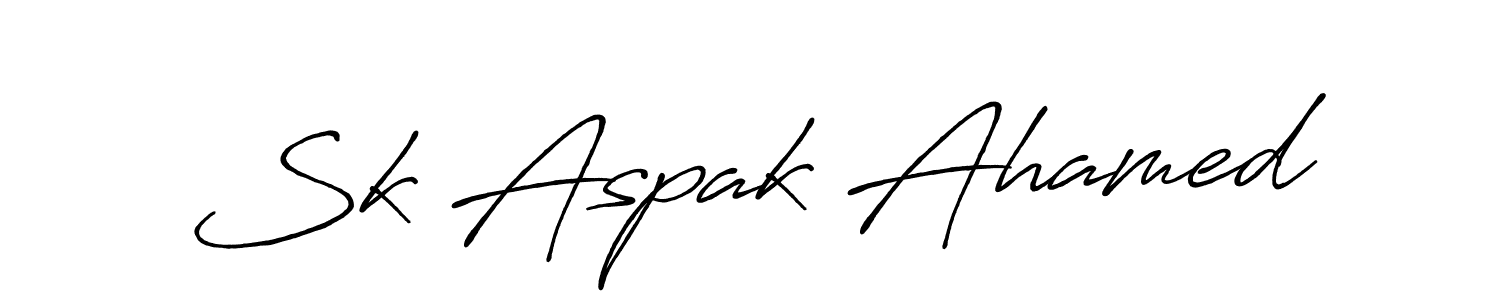Best and Professional Signature Style for Sk Aspak Ahamed. Antro_Vectra_Bolder Best Signature Style Collection. Sk Aspak Ahamed signature style 7 images and pictures png