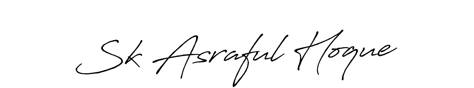 Antro_Vectra_Bolder is a professional signature style that is perfect for those who want to add a touch of class to their signature. It is also a great choice for those who want to make their signature more unique. Get Sk Asraful Hoque name to fancy signature for free. Sk Asraful Hoque signature style 7 images and pictures png
