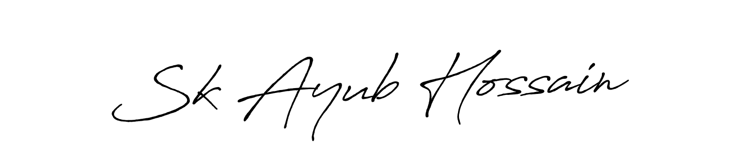 The best way (Antro_Vectra_Bolder) to make a short signature is to pick only two or three words in your name. The name Sk Ayub Hossain include a total of six letters. For converting this name. Sk Ayub Hossain signature style 7 images and pictures png