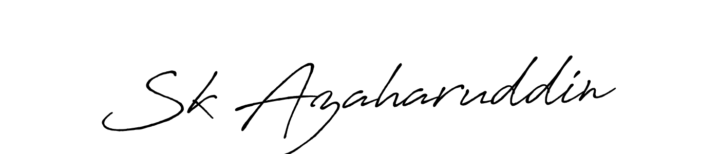 It looks lik you need a new signature style for name Sk Azaharuddin. Design unique handwritten (Antro_Vectra_Bolder) signature with our free signature maker in just a few clicks. Sk Azaharuddin signature style 7 images and pictures png