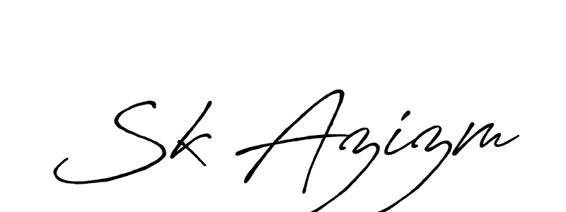 Similarly Antro_Vectra_Bolder is the best handwritten signature design. Signature creator online .You can use it as an online autograph creator for name Sk Azizm. Sk Azizm signature style 7 images and pictures png