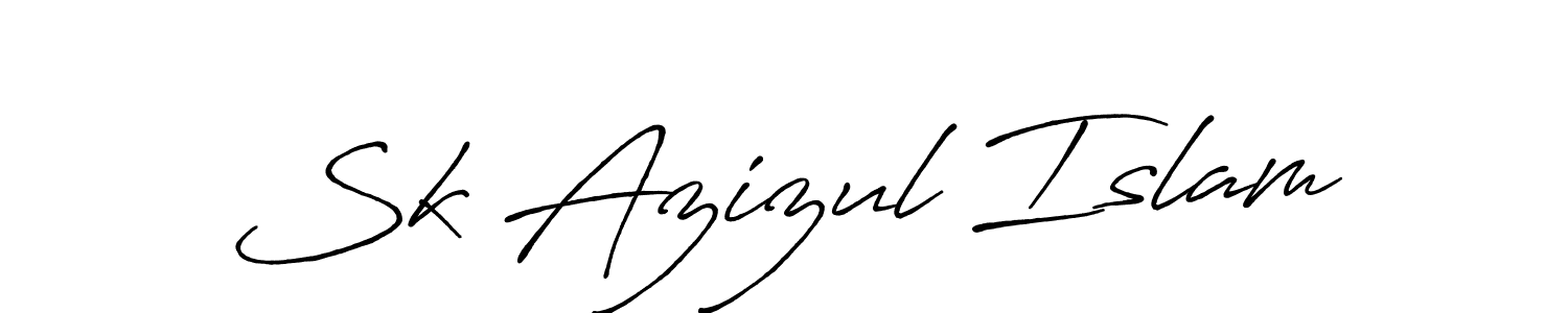 Also we have Sk Azizul Islam name is the best signature style. Create professional handwritten signature collection using Antro_Vectra_Bolder autograph style. Sk Azizul Islam signature style 7 images and pictures png