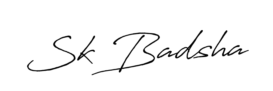 Create a beautiful signature design for name Sk Badsha. With this signature (Antro_Vectra_Bolder) fonts, you can make a handwritten signature for free. Sk Badsha signature style 7 images and pictures png