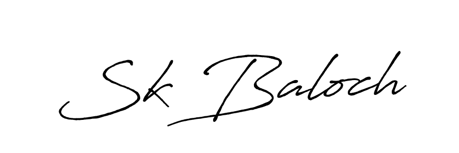 How to make Sk Baloch signature? Antro_Vectra_Bolder is a professional autograph style. Create handwritten signature for Sk Baloch name. Sk Baloch signature style 7 images and pictures png