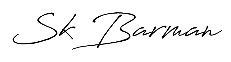 A modern signature idea for name Sk Barman using Antro_Vectra_Bolder font. Clean strokes and elegant curves make it stand out instantly. Sk Barman signature style 7 images and pictures png