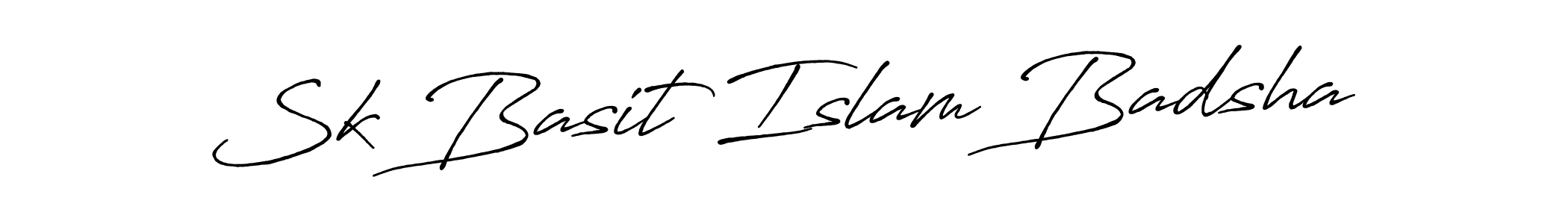 Also we have Sk Basit Islam Badsha name is the best signature style. Create professional handwritten signature collection using Antro_Vectra_Bolder autograph style. Sk Basit Islam Badsha signature style 7 images and pictures png