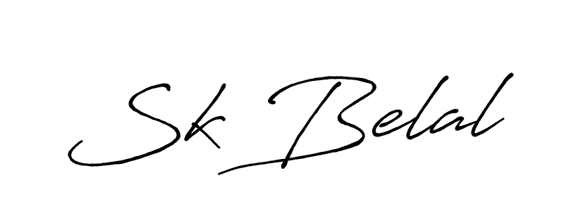 Also we have Sk Belal name is the best signature style. Create professional handwritten signature collection using Antro_Vectra_Bolder autograph style. Sk Belal signature style 7 images and pictures png