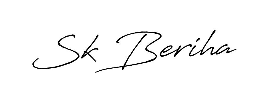 Once you've used our free online signature maker to create your best signature Antro_Vectra_Bolder style, it's time to enjoy all of the benefits that Sk Beriha name signing documents. Sk Beriha signature style 7 images and pictures png