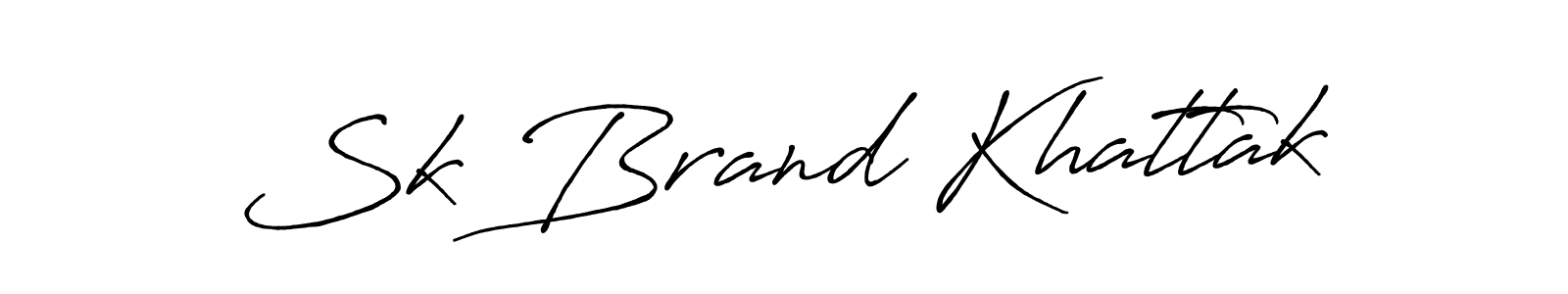 Also we have Sk Brand Khattak name is the best signature style. Create professional handwritten signature collection using Antro_Vectra_Bolder autograph style. Sk Brand Khattak signature style 7 images and pictures png