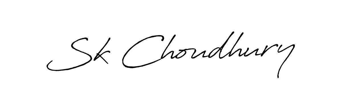 Also we have Sk Choudhury name is the best signature style. Create professional handwritten signature collection using Antro_Vectra_Bolder autograph style. Sk Choudhury signature style 7 images and pictures png