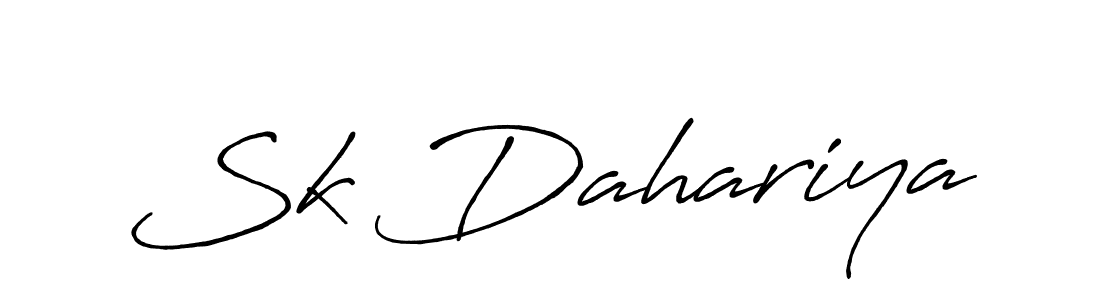 Antro_Vectra_Bolder is a professional signature style that is perfect for those who want to add a touch of class to their signature. It is also a great choice for those who want to make their signature more unique. Get Sk Dahariya name to fancy signature for free. Sk Dahariya signature style 7 images and pictures png