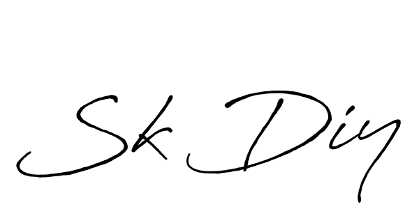 if you are searching for the best signature style for your name Sk Diy. so please give up your signature search. here we have designed multiple signature styles  using Antro_Vectra_Bolder. Sk Diy signature style 7 images and pictures png