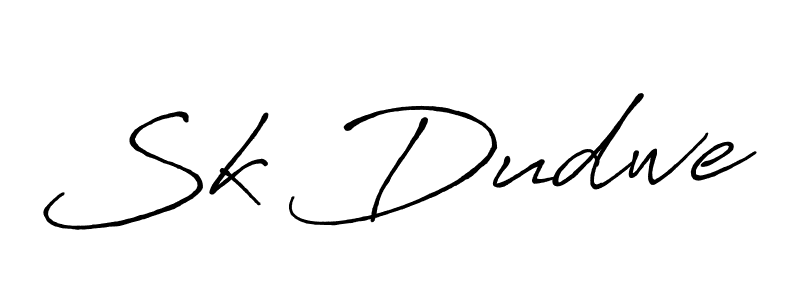 Make a short Sk Dudwe signature style. Manage your documents anywhere anytime using Antro_Vectra_Bolder. Create and add eSignatures, submit forms, share and send files easily. Sk Dudwe signature style 7 images and pictures png