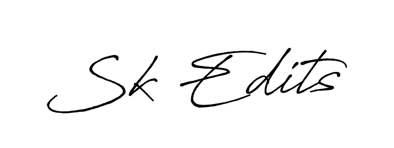 How to Draw Sk Edits signature style? Antro_Vectra_Bolder is a latest design signature styles for name Sk Edits. Sk Edits signature style 7 images and pictures png