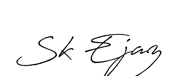 Use a signature maker to create a handwritten signature online. With this signature software, you can design (Antro_Vectra_Bolder) your own signature for name Sk Ejaz. Sk Ejaz signature style 7 images and pictures png