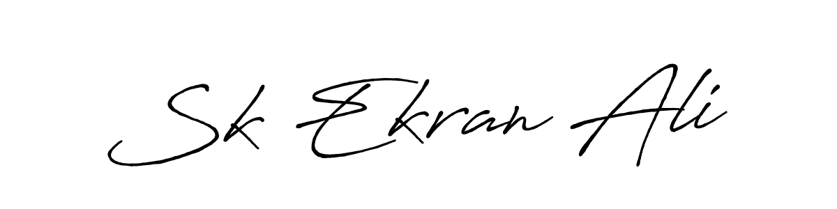 You can use this online signature creator to create a handwritten signature for the name Sk Ekran Ali. This is the best online autograph maker. Sk Ekran Ali signature style 7 images and pictures png