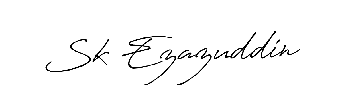 You should practise on your own different ways (Antro_Vectra_Bolder) to write your name (Sk Ezazuddin) in signature. don't let someone else do it for you. Sk Ezazuddin signature style 7 images and pictures png