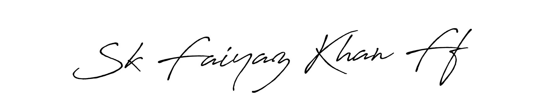 Use a signature maker to create a handwritten signature online. With this signature software, you can design (Antro_Vectra_Bolder) your own signature for name Sk Faiyaz Khan Ff. Sk Faiyaz Khan Ff signature style 7 images and pictures png