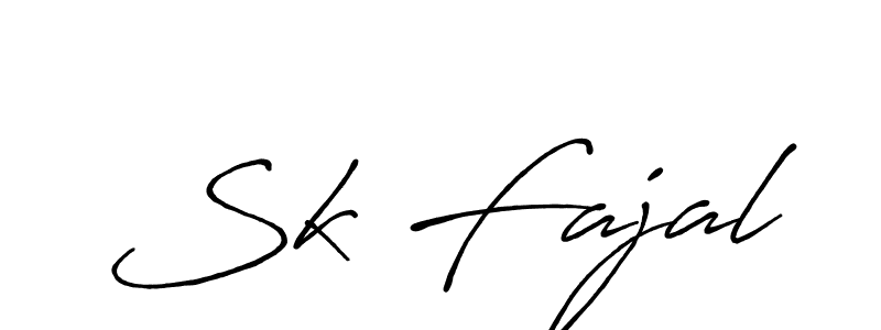 Use a signature maker to create a handwritten signature online. With this signature software, you can design (Antro_Vectra_Bolder) your own signature for name Sk Fajal. Sk Fajal signature style 7 images and pictures png