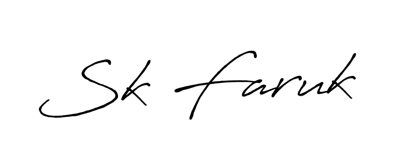 It looks lik you need a new signature style for name Sk Faruk. Design unique handwritten (Antro_Vectra_Bolder) signature with our free signature maker in just a few clicks. Sk Faruk signature style 7 images and pictures png