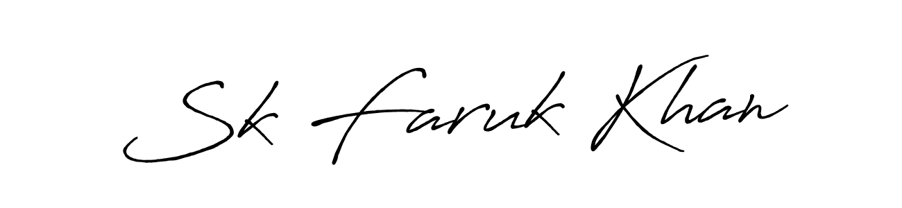 Make a short Sk Faruk Khan signature style. Manage your documents anywhere anytime using Antro_Vectra_Bolder. Create and add eSignatures, submit forms, share and send files easily. Sk Faruk Khan signature style 7 images and pictures png