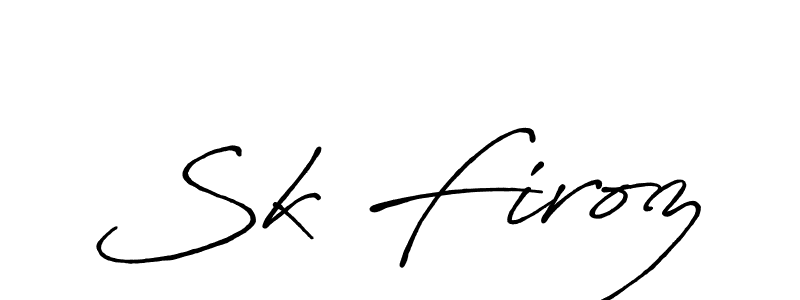 How to make Sk Firoz signature? Antro_Vectra_Bolder is a professional autograph style. Create handwritten signature for Sk Firoz name. Sk Firoz signature style 7 images and pictures png