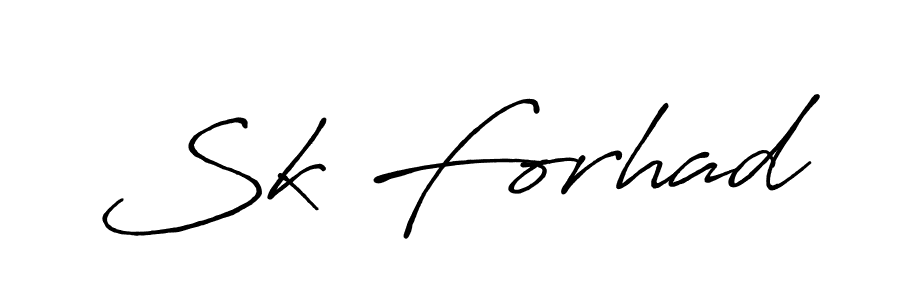 Also we have Sk Forhad name is the best signature style. Create professional handwritten signature collection using Antro_Vectra_Bolder autograph style. Sk Forhad signature style 7 images and pictures png
