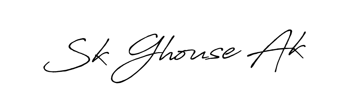 Also we have Sk Ghouse Ak name is the best signature style. Create professional handwritten signature collection using Antro_Vectra_Bolder autograph style. Sk Ghouse Ak signature style 7 images and pictures png