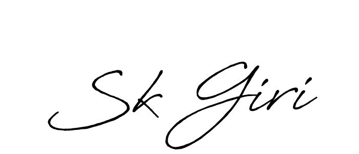 Also we have Sk Giri name is the best signature style. Create professional handwritten signature collection using Antro_Vectra_Bolder autograph style. Sk Giri signature style 7 images and pictures png