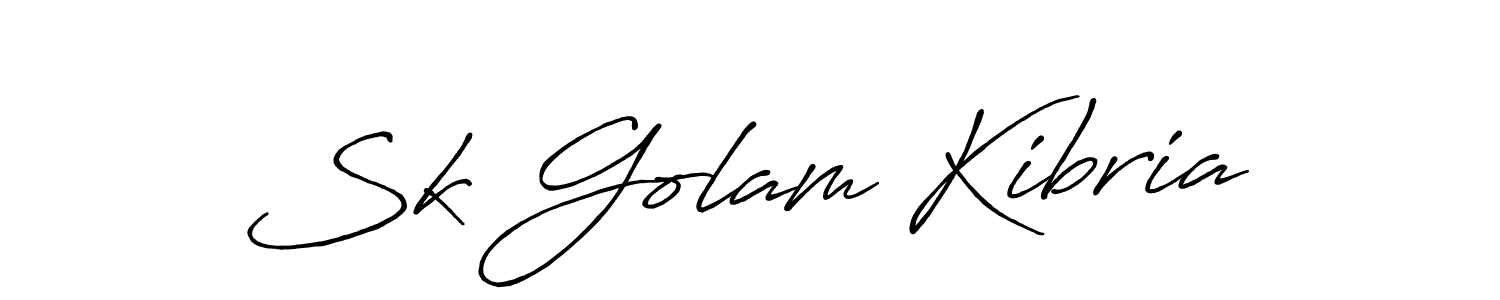 Use a signature maker to create a handwritten signature online. With this signature software, you can design (Antro_Vectra_Bolder) your own signature for name Sk Golam Kibria. Sk Golam Kibria signature style 7 images and pictures png