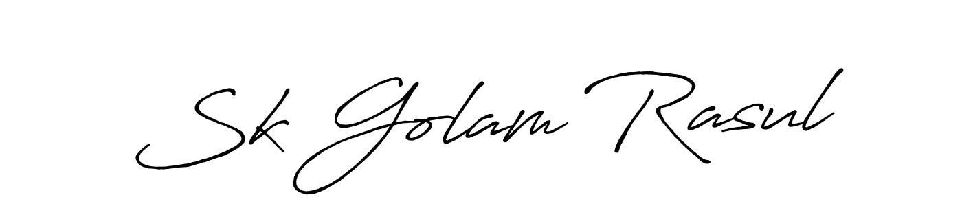 How to make Sk Golam Rasul signature? Antro_Vectra_Bolder is a professional autograph style. Create handwritten signature for Sk Golam Rasul name. Sk Golam Rasul signature style 7 images and pictures png