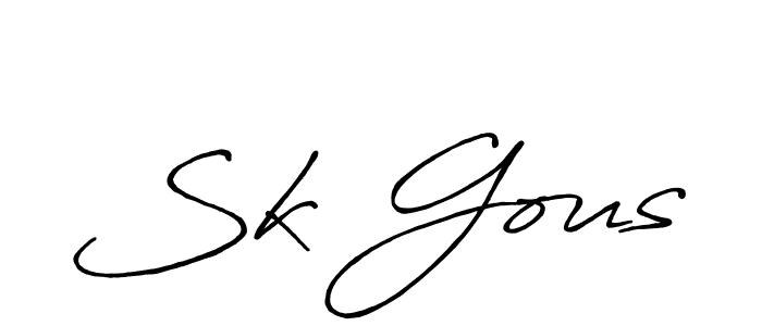 How to Draw Sk Gous signature style? Antro_Vectra_Bolder is a latest design signature styles for name Sk Gous. Sk Gous signature style 7 images and pictures png